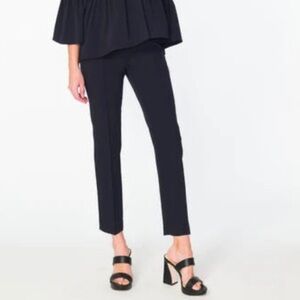 Elegant Black Straight Leg Women's Pants